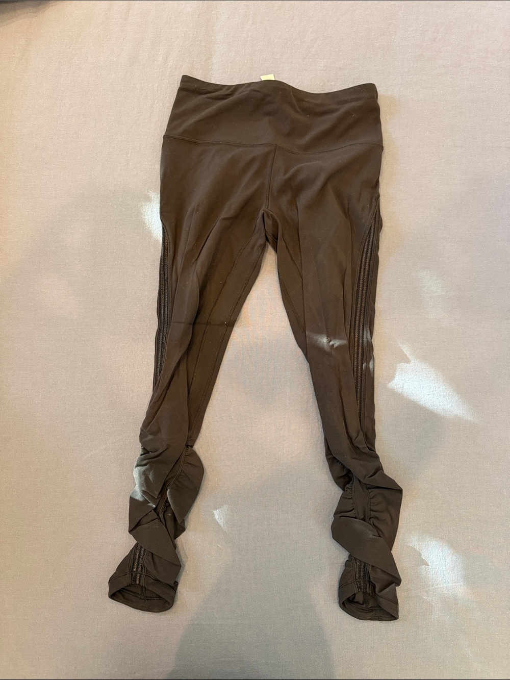 Ivivva Black Ruched Ankle Leggings